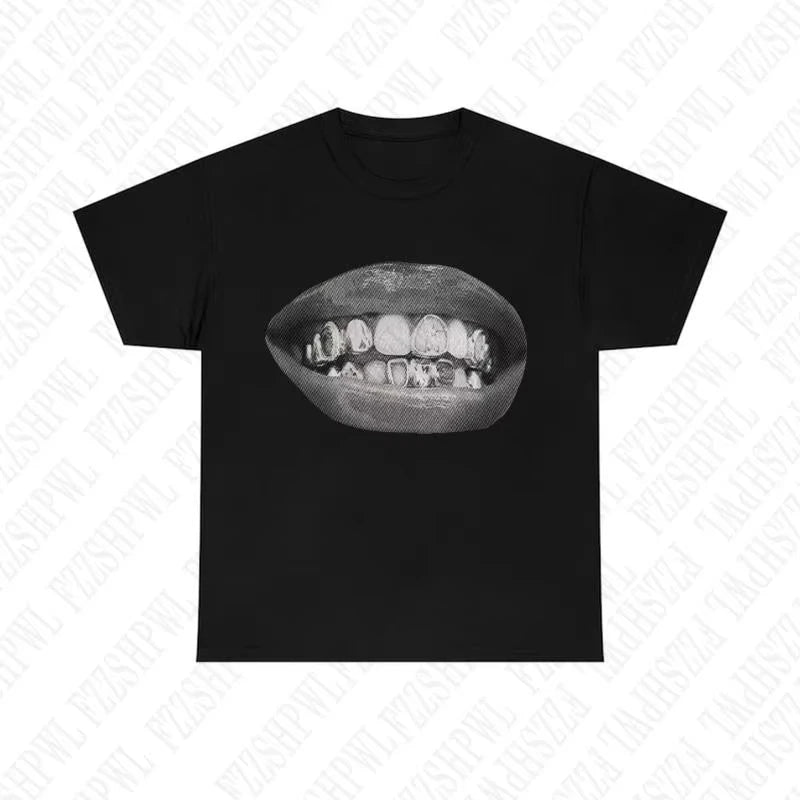 Summer Grunge Goth Y2K Cotton T-shirt