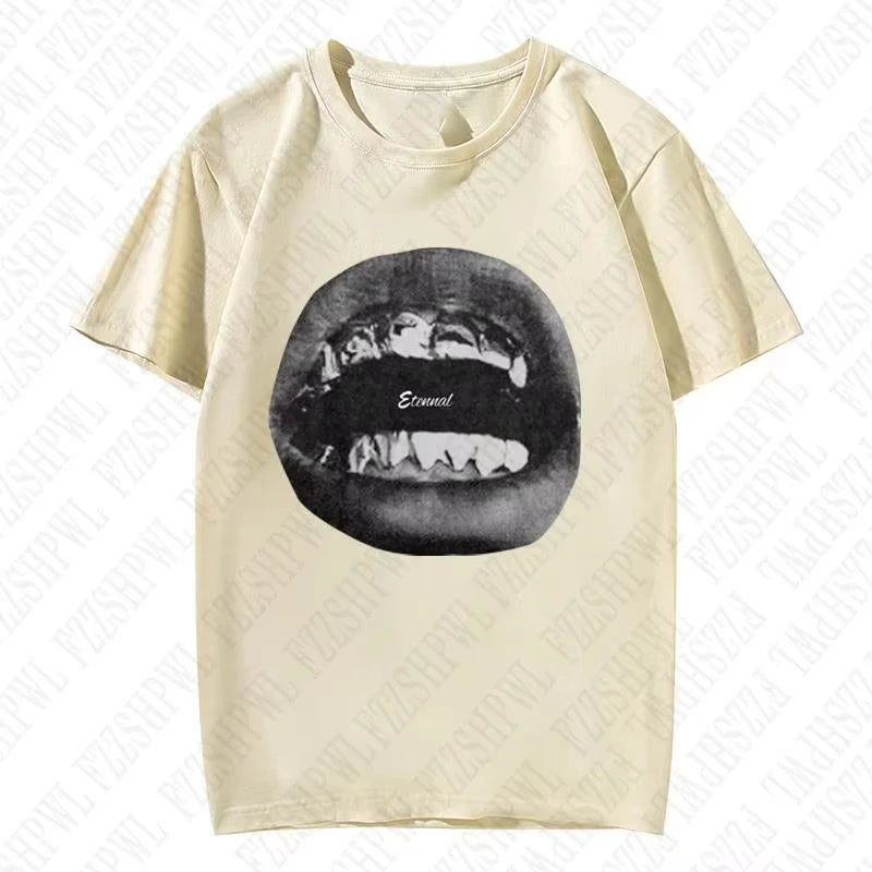 Summer Grunge Goth Y2K Cotton T-shirt