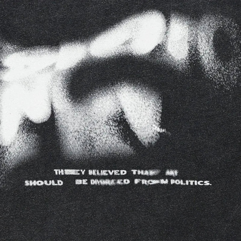 Hip Hop Streetwear 2024 T-Shirt Oversized Men Vintage Blurry