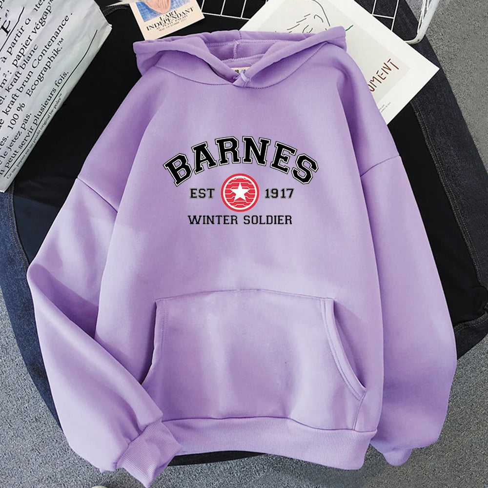 Harajuku Barnes 1917 Letter Print Hoodies Women Sweatshirt Cool  Tv Show Men Crewneck Sweatshirt Sudaderas Hoody Casual Pullover