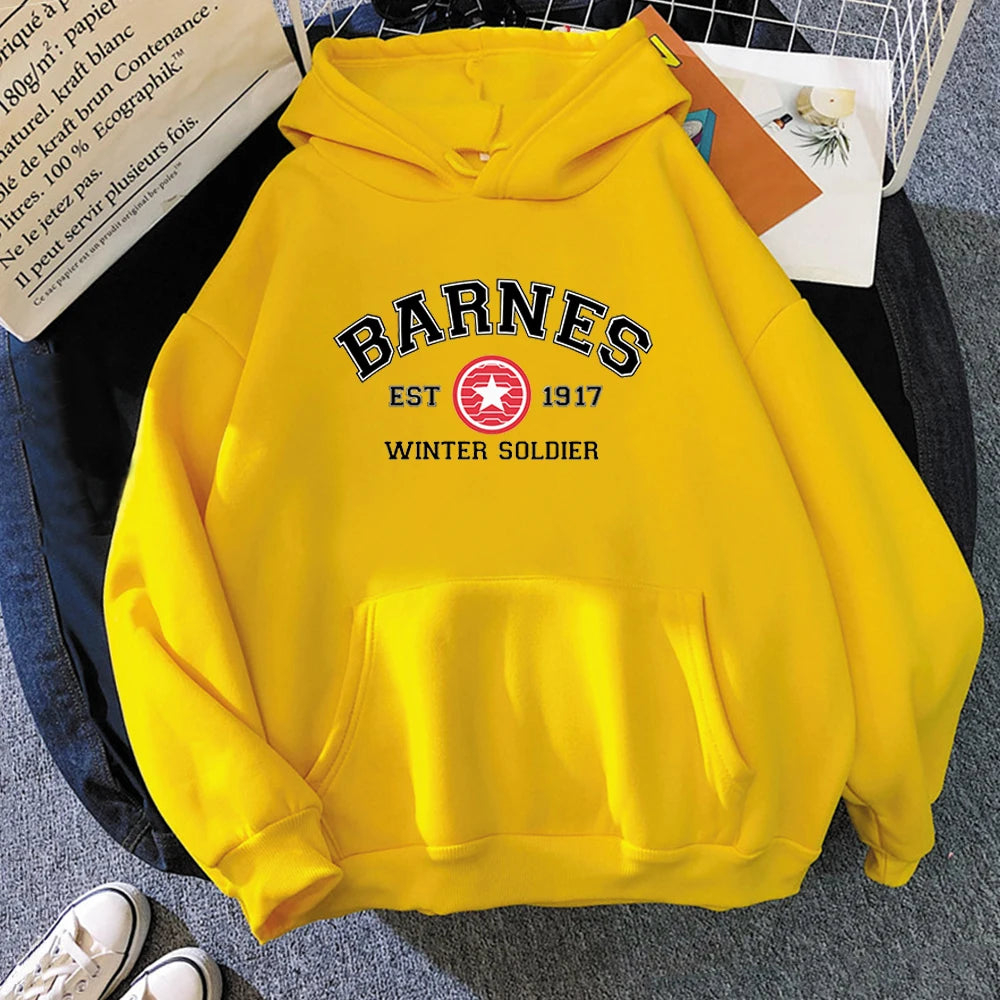 Harajuku Barnes 1917 Letter Print Hoodies Women Sweatshirt Cool  Tv Show Men Crewneck Sweatshirt Sudaderas Hoody Casual Pullover