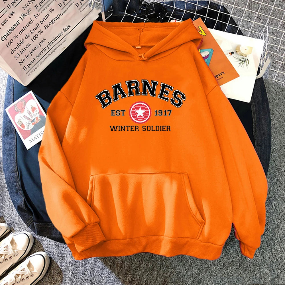 Harajuku Barnes 1917 Letter Print Hoodies Women Sweatshirt Cool  Tv Show Men Crewneck Sweatshirt Sudaderas Hoody Casual Pullover