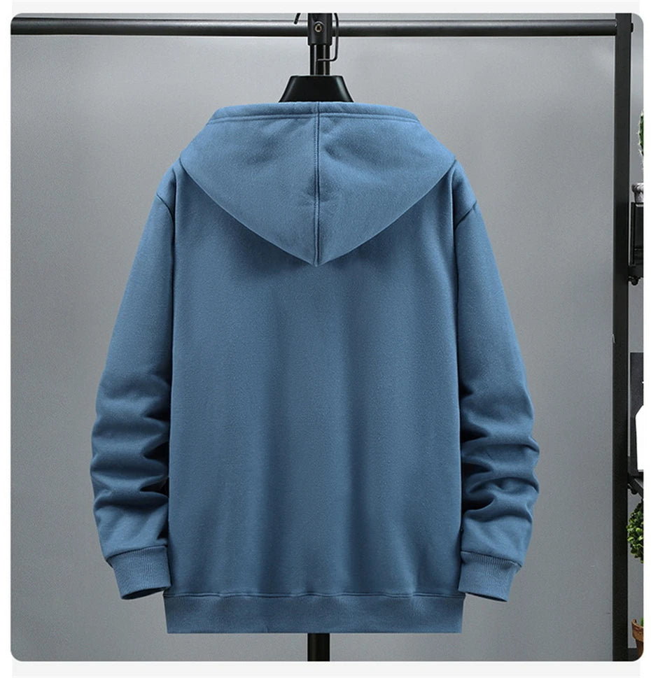 Big Size Hoodie Men Autumn Winter Fleece Hoodies