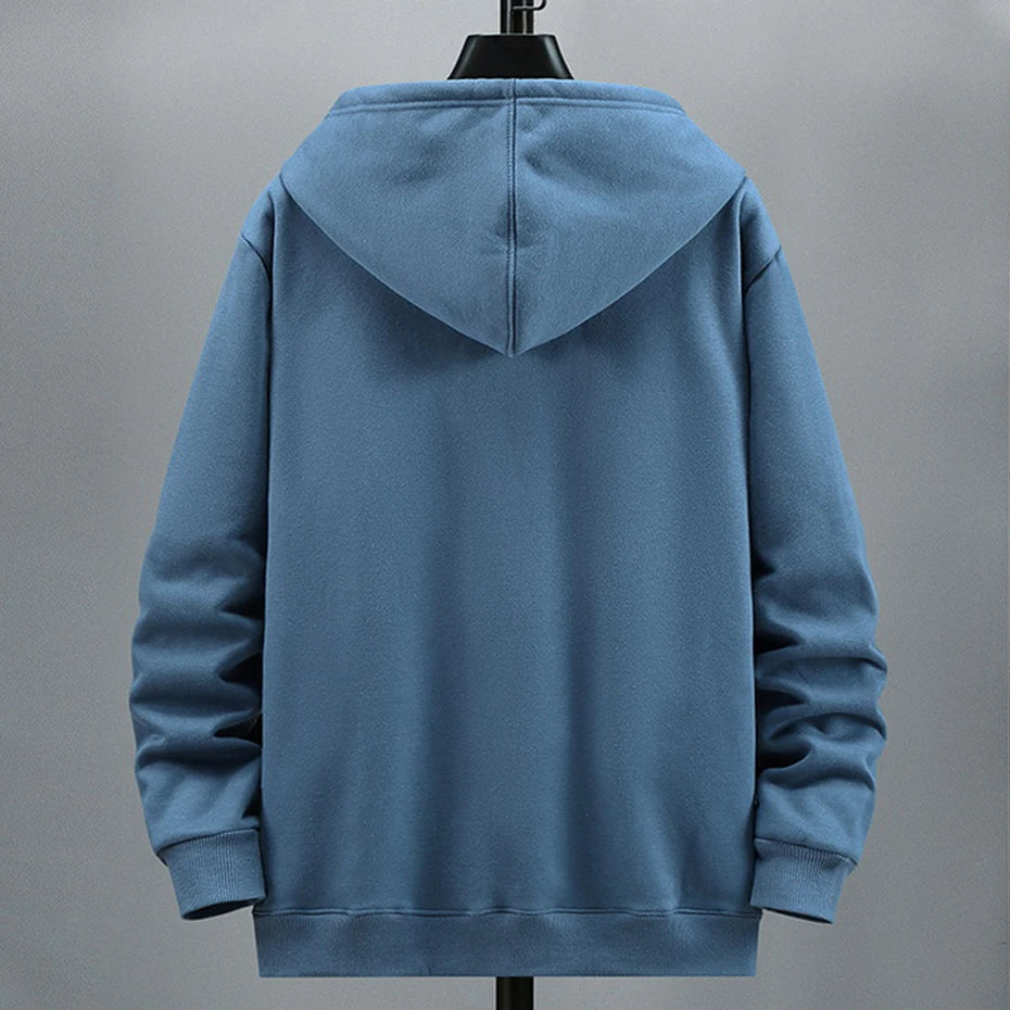 Big Size Hoodie Men Autumn Winter Fleece Hoodies